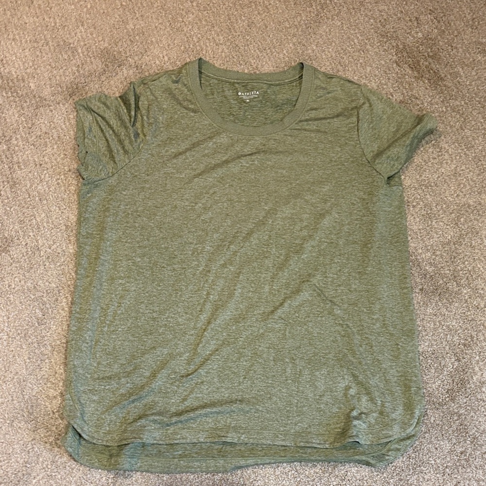 Athleta Green Short Sleeve Tee